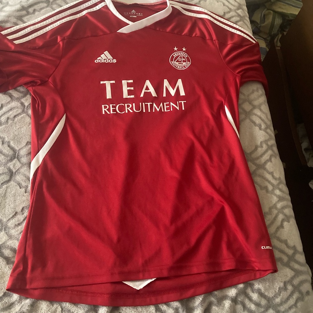 Adidas Red Aberdeen soccer Team Recruitment Soccer Jersey